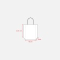Shopper in carta riciclata 100 gr/m2 con soffietto