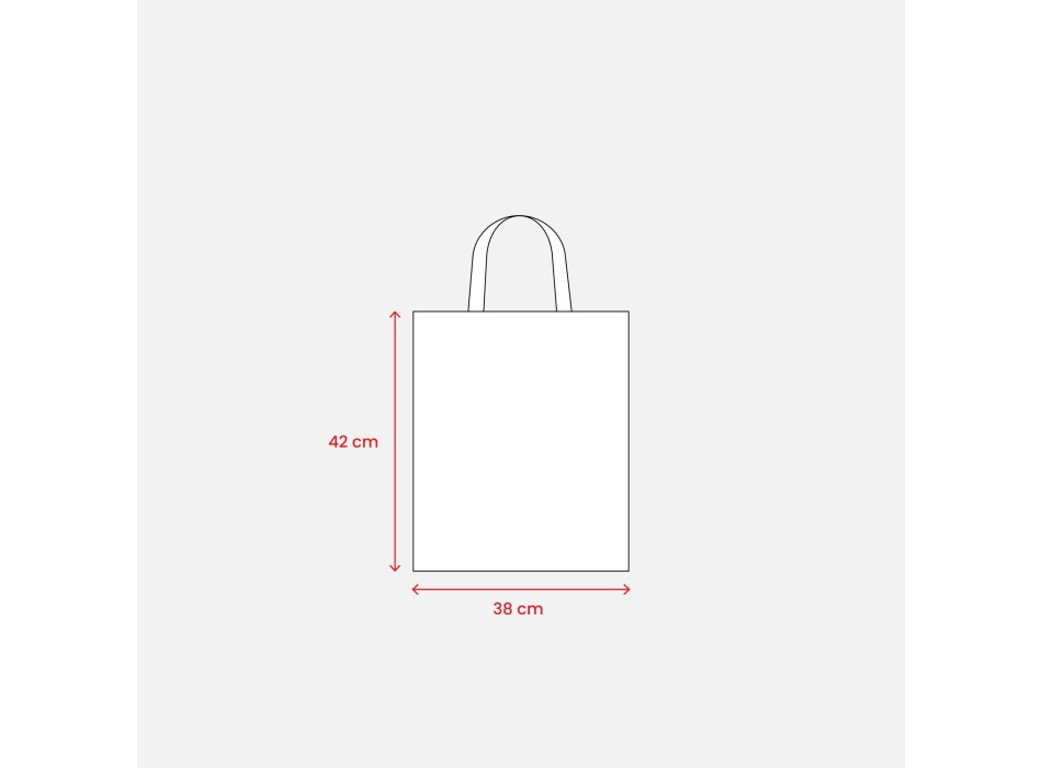 Shopper in cotone 135 g/m2, manici corti FullGadgets.com