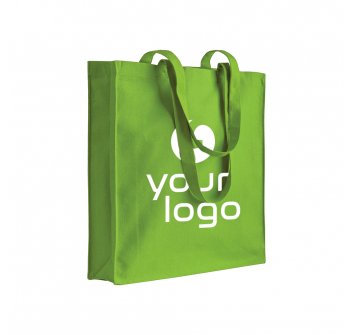 Shopper in cotone 180 g/m2, manici lunghi e soffietto FullGadgets.com