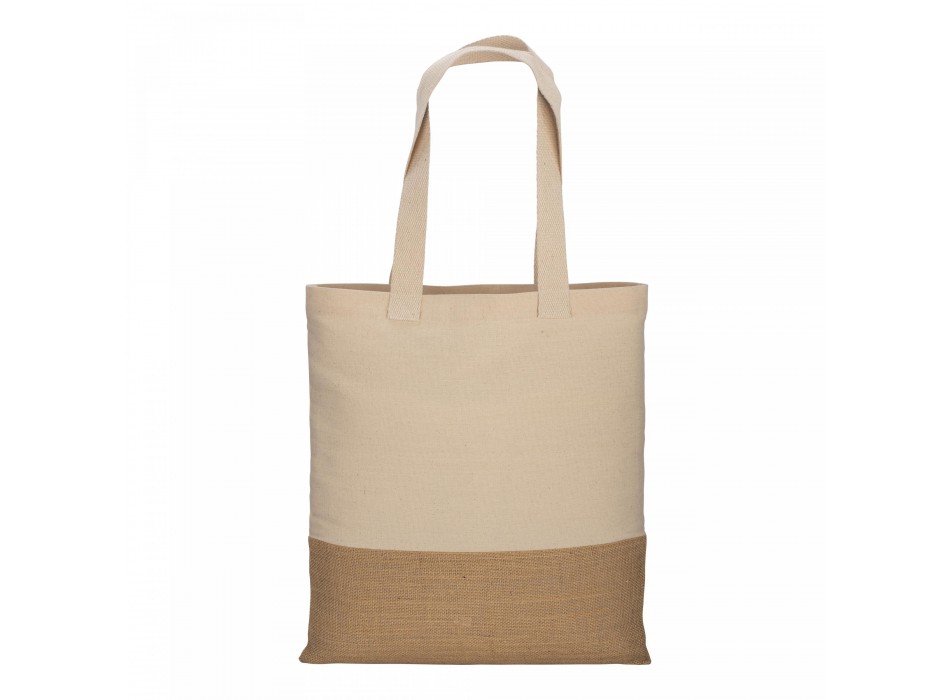Shopper in cotone 230 g/m2,   base in juta, manici lunghi FullGadgets.com