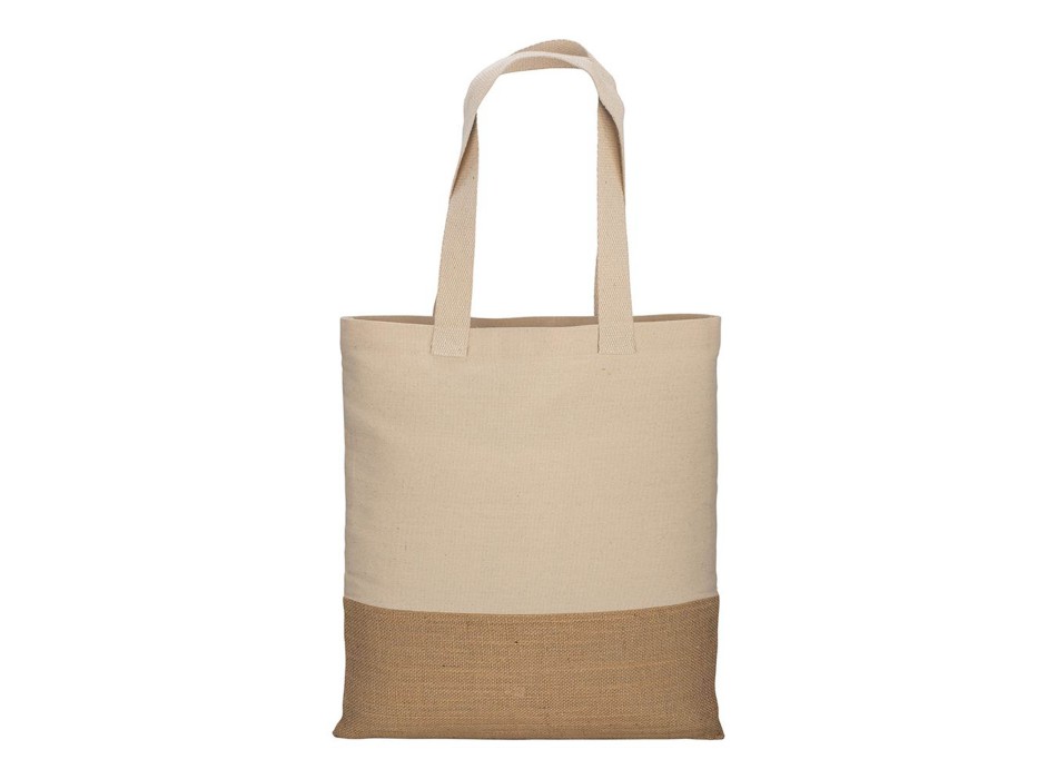 Shopper in cotone 230 g/m2,   base in juta, manici lunghi FullGadgets.com