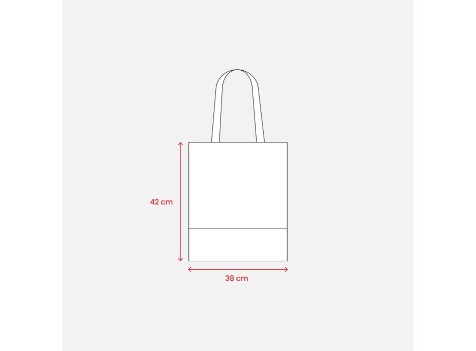 Shopper in cotone 230 g/m2,   base in juta, manici lunghi FullGadgets.com