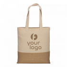 Shopper in cotone 230 g/m2,   base in juta, manici lunghi FullGadgets.com