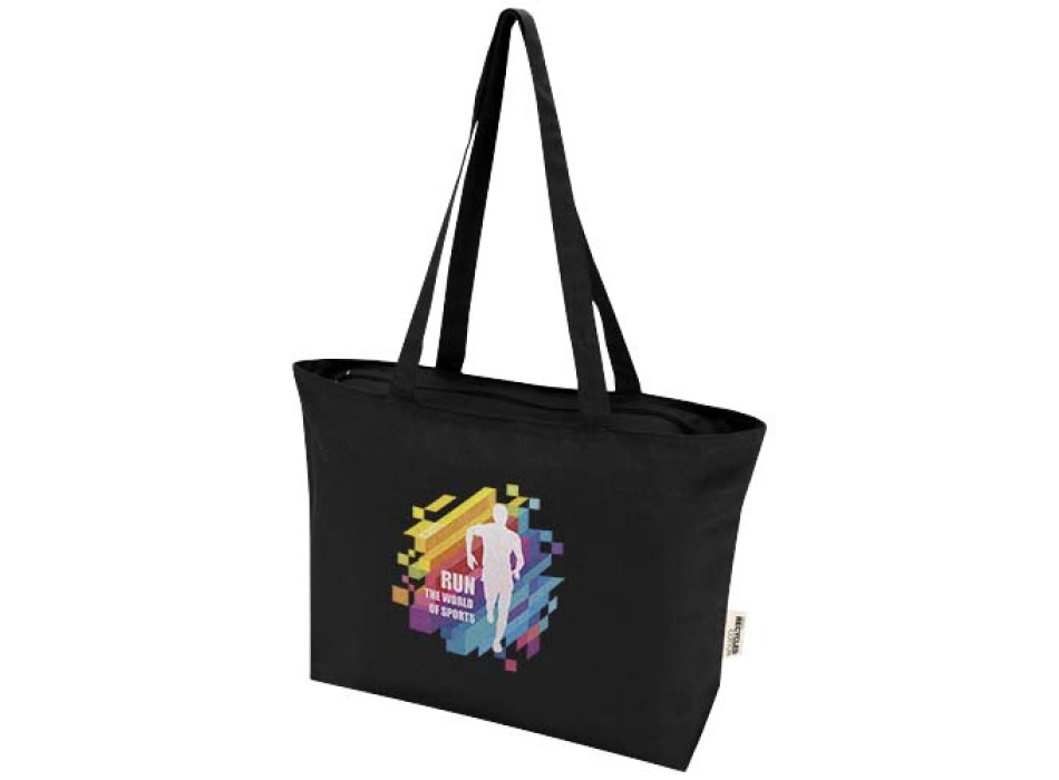 Shopper in cotone 320 g/m² con zip Ningbo - 15L FullGadgets.com
