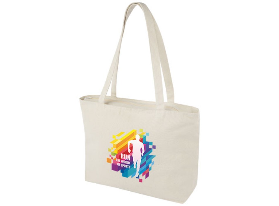 Shopper in cotone 320 g/m² con zip Ningbo - 15L FullGadgets.com