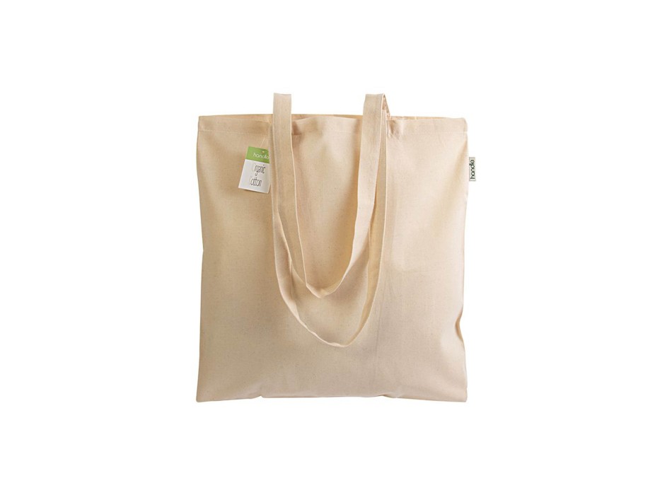 Shopper in cotone biologico 140 g/m2, manici lunghi FullGadgets.com