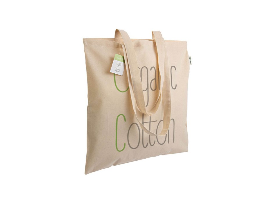 Shopper in cotone biologico 140 g/m2, manici lunghi FullGadgets.com