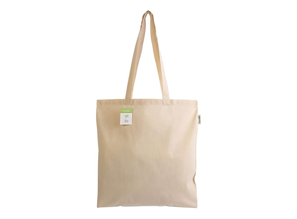 Shopper in cotone biologico 140 g/m2, manici lunghi FullGadgets.com