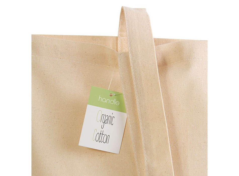 Shopper in cotone biologico 140 g/m2, manici lunghi FullGadgets.com