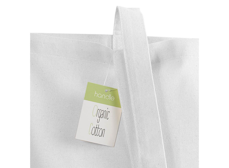 Shopper in cotone biologico 140 g/m2, manici lunghi FullGadgets.com