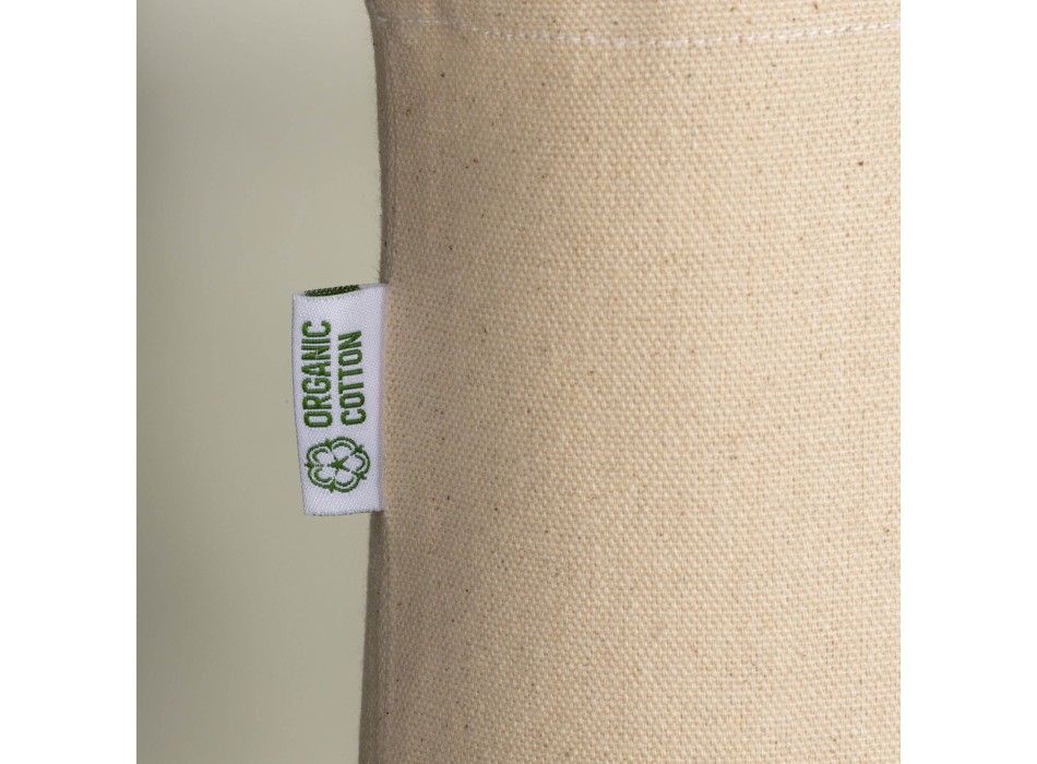 Shopper in cotone biologico 220 g/m2, con manici lunghi e soffietto alla base FullGadgets.com