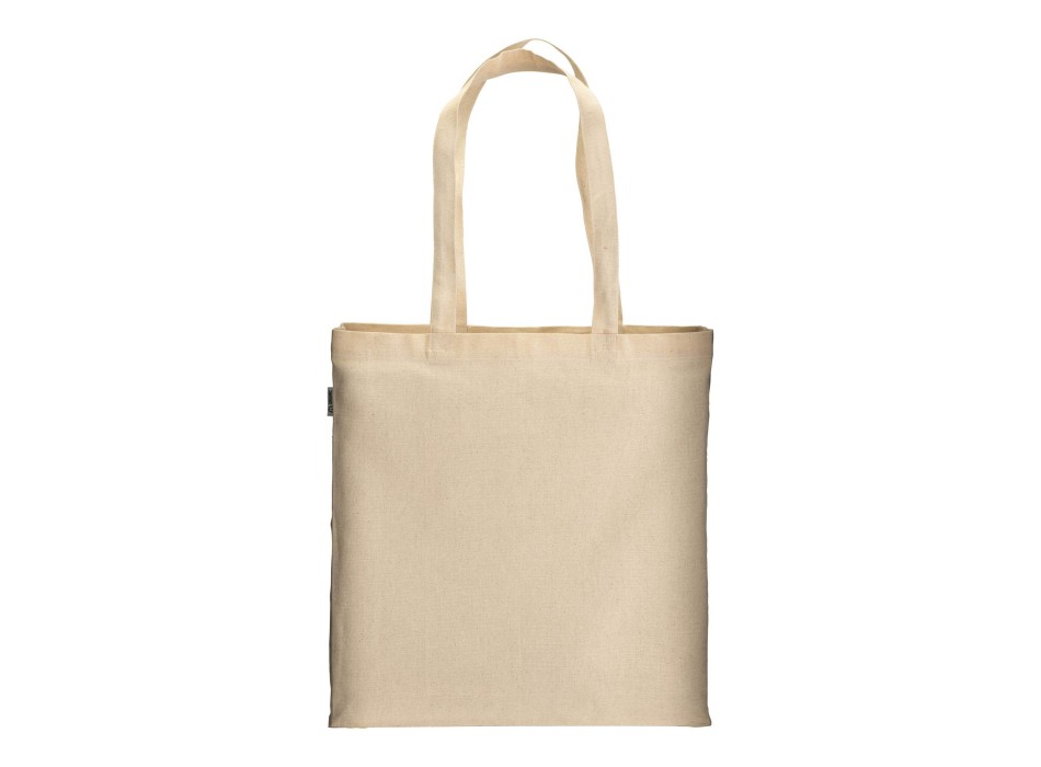 Shopper in cotone biologico 220 g/m2, manici lunghi e soffietto FullGadgets.com