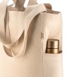 Shopper in cotone canvas riciclato da 280 g/m2 con doppi manici e soffietto FullGadgets.com