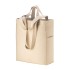 Shopper in cotone canvas riciclato da 280 g/m2 con doppi manici e soffietto
