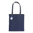 Shopper in cotone denim riciclato 180 gr/m2, manici lunghi e soffietto FullGadgets.com