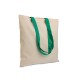 Shopper in cotone naturale 135 g/m2, manici lunghi colorati FullGadgets.com