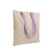 Shopper in cotone naturale 135 g/m2, manici lunghi colorati FullGadgets.com