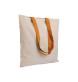 Shopper in cotone naturale 135 g/m2, manici lunghi colorati FullGadgets.com