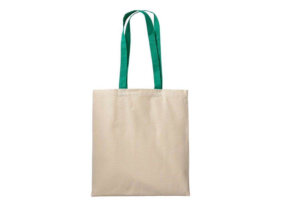 Shopper in cotone naturale 220 g/m2, manici lunghi colorati FullGadgets.com