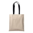 Shopper in cotone naturale 220 g/m2, manici lunghi colorati FullGadgets.com