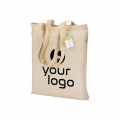 Shopper In Cotone Organico 100 G/M2, Manici Lunghi Personalizzabili