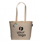 Shopper in cotone organico con manici lunghi e soffietto alla base FullGadgets.com