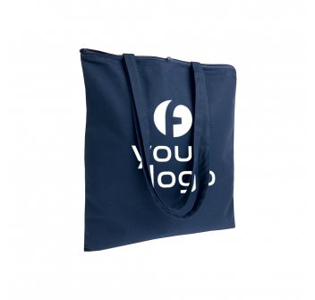 Shopper in cotone pesante, manici lunghi, con zip FullGadgets.com