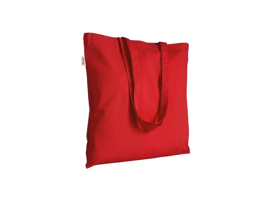 Shopper in cotone/poliestere riciclato 180 g/m2, manici lunghi FullGadgets.com