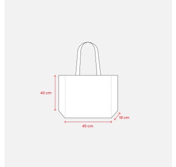 Shopper in cotone riciclato 120 g/m2 con interno laminato in PP FullGadgets.com