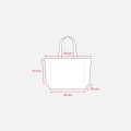 Shopper in cotone riciclato 120 g/m2 con interno laminato in PP