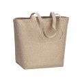 Shopper in cotone riciclato 120 g/m2 con interno laminato in PP