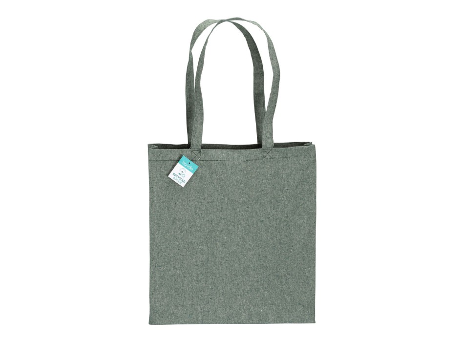 Shopper  in cotone riciclato 190 g/m2, manici lunghi e soffietto FullGadgets.com
