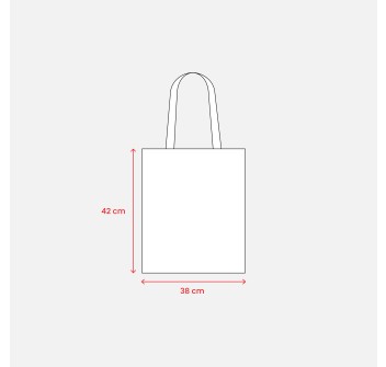 Shopper in cotone riciclato 280 g/m2, manici lunghi e soffietto FullGadgets.com