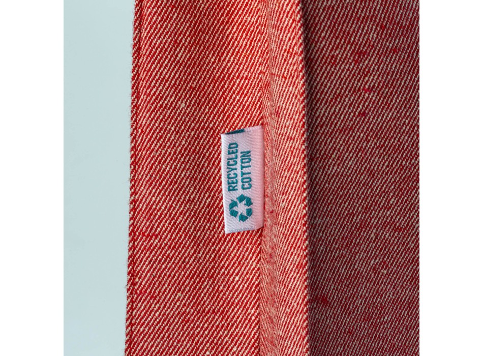 Shopper in cotone riciclato 280 g/m2, manici lunghi e soffietto FullGadgets.com