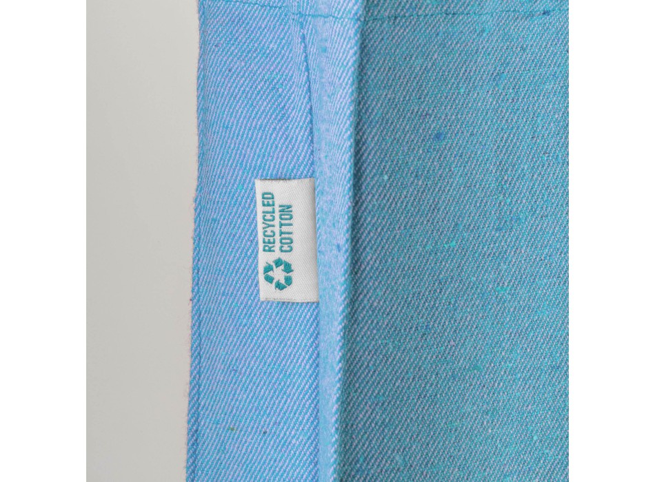 Shopper in cotone riciclato 280 g/m2, manici lunghi e soffietto FullGadgets.com