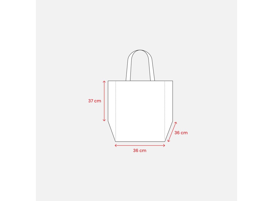 Shopper in formato cartone da pizza in TNT 80 g/m2 FullGadgets.com