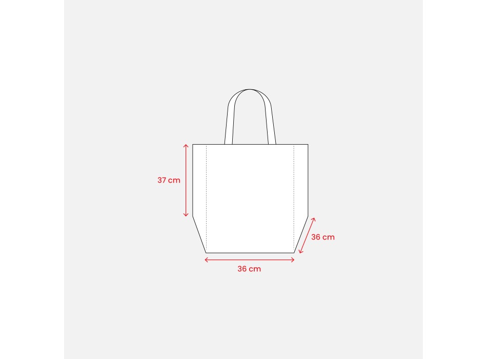 Shopper in formato cartone da pizza in TNT 80 g/m2 FullGadgets.com