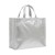 Shopper in PP  riciclato laminato 120g/m2, manici corti e soffietto