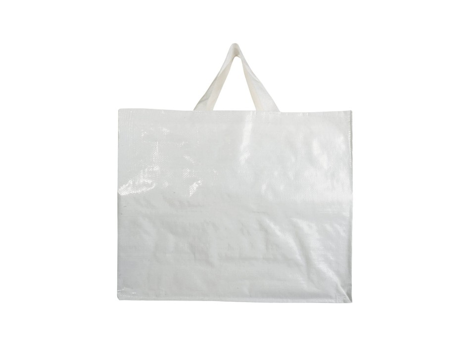 Shopper in PP  riciclato laminato 120g/m2, manici corti e soffietto FullGadgets.com