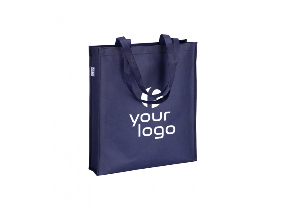 Shopper in R-pet 80 g/m2 con soffietto e manici lunghi FullGadgets.com