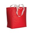 Shopper in R-PET laminato con soffietto alla base - manici lunghi in poliestere FullGadgets.com