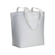 Shopper in R-PET laminato con soffietto alla base - manici lunghi in poliestere FullGadgets.com