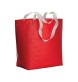 Shopper in R-PET laminato con soffietto alla base - manici lunghi in poliestere FullGadgets.com