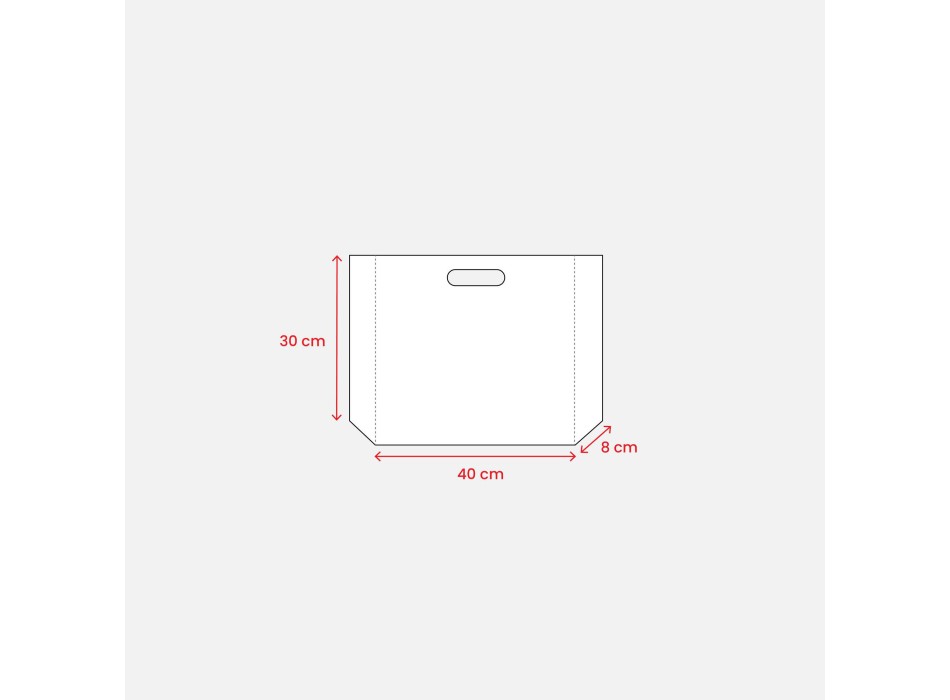 Shopper in TNT laminato metallizzata, manici corti FullGadgets.com