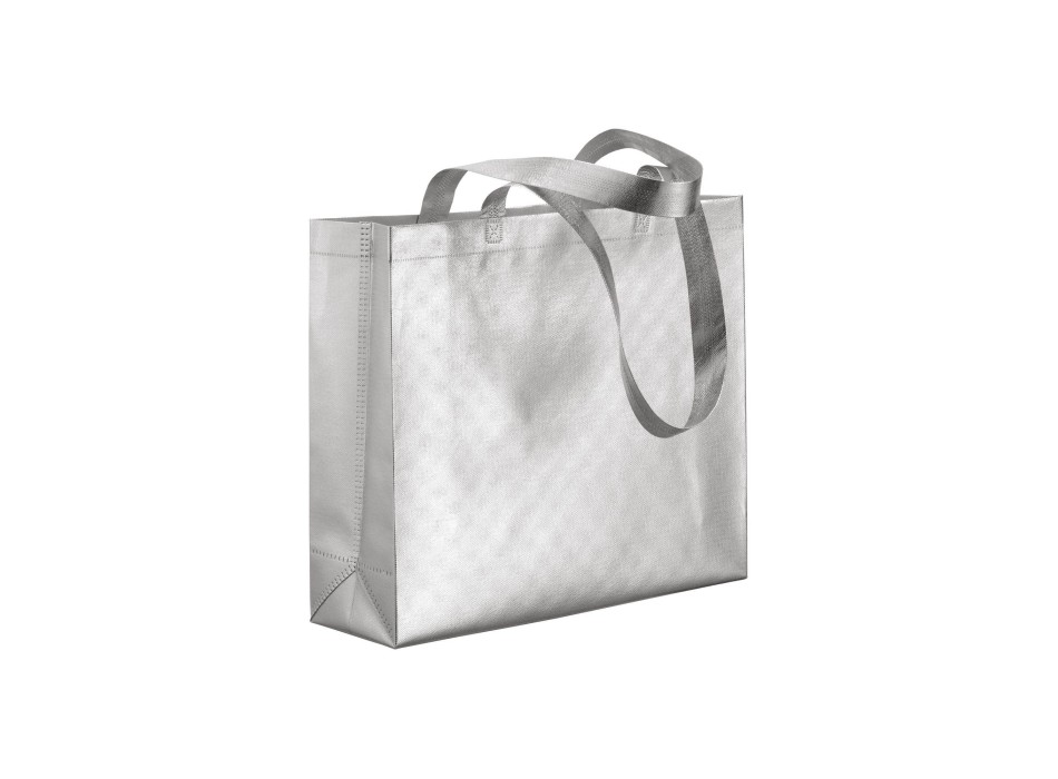 Shopper in TNT laminato metallizzata, manici lunghi e soffietto FullGadgets.com