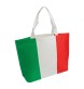 Shopper in TNT termosaldato con stampa tricolore, soffietto alla base e manici lunghi FullGadgets.com