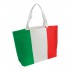 Shopper In Tnt Termosaldato Personalizzabile Con Stampa Tricolore, Soffietto Alla Base E Manici Lunghi