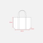 Shopper maxi con soffietto in TNT 100 g/m2 cucito, manici lunghi FullGadgets.com