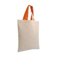 Shopper mini in cotone naturale 135 g/m2, manici corti colorati FullGadgets.com
