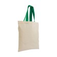 Shopper mini in cotone naturale 135 g/m2, manici corti colorati FullGadgets.com